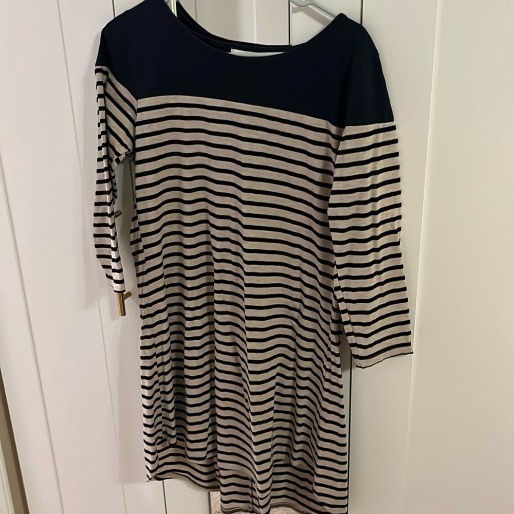 Navy knit dress